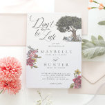 Invitation Ne soyez pas en retard Vintage Alice au pays des m<br><div class="desc">Invitation tes invités à ta très importante date avec notre faire-part de mariage à thème Don't Be Late vintage Alice in Wonderland magnifiquement conçu. Parfait pour un mariage Alice in Wonderland. Le design est composé d'un mélange de fleurs et d'oeuvres d'art originales dessinées à la main. Nous avons méticuleusement restauré...</div>
