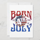 INVITATION NÉ SUR LE 4 JUILLET (Devant)