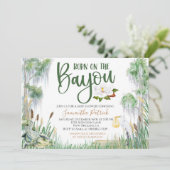 Invitation Né sur l'invitation du Baby shower Bayou (Debout devant)