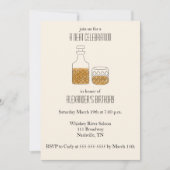 Invitation Neat Celebration Whiskey Anniversaire Fête Invitat (Devant)