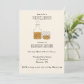 Invitation Neat Celebration Whiskey Anniversaire Fête Invitat (Debout devant)