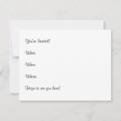 Invitation Nebula de crabe turquoise (Dos)