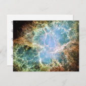 Invitation Nebula de crabe turquoise (Devant / Derrière)