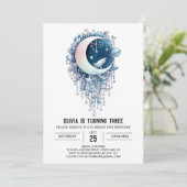 Invitation Nebula Outerspace Étoiles Digital Anniversaire (Debout devant)