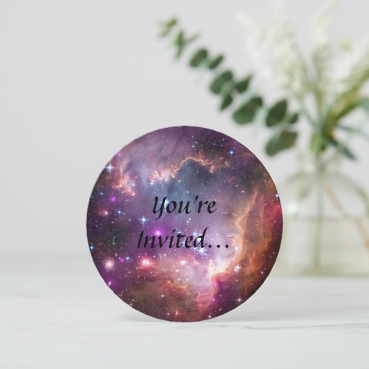 Invitation Nébuleuse violette de l'espace extra-atmosphérique (Debout devant)