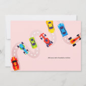 Invitation Nécessité 4 Speed Motor Car Racing Girl Quatrième  (Dos)