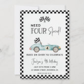 Invitation Nécessité de l'invitation à l'anniversaire de FOUR (Devant)