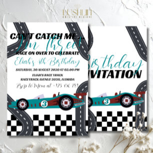 Invitation Nécessité de vitesse Anniversaire de course