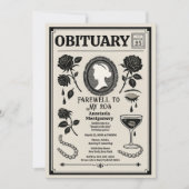 Invitation Nécrologie Journal 30e anniversaire RIP Mes 20 ans (Devant)