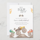 Invitation Need Four Speed Monster Truck 4th Birthday Bash (Devant)