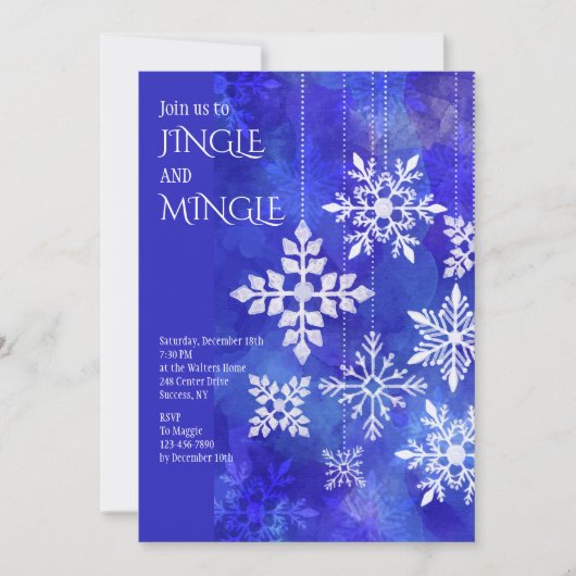 Invitation Négociation de Snowflakes (Devant)