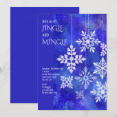 Invitation Négociation de Snowflakes (Devant / Derrière)