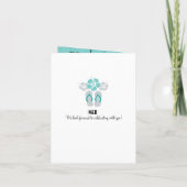 Invitation Negril Jamaïque Passeport Turquoise et gris Mariag (Dos)