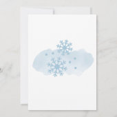 Invitation Neige amoureuse burgunge flocon de neige de la for (Dos)