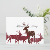 Invitation Neige animale de vacances (Debout devant)