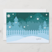 Invitation Neige beaucoup amusant Anniversaire Fête Invitatio (Dos)