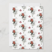 Invitation Neige dans l'amour Fête des mariées À feuillage pe (Dos)