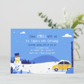 Invitation Neige d'Hiver (Debout devant)