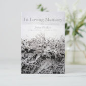 Invitation Neige D'Hiver Dans L'Amour Mémoire Funérailles (Debout devant)