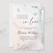 Invitation Neige en amour - Fête des mariées de Wonderland en (Devant)