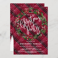 Neige hiver Rouge Floral Fer Flane Noël