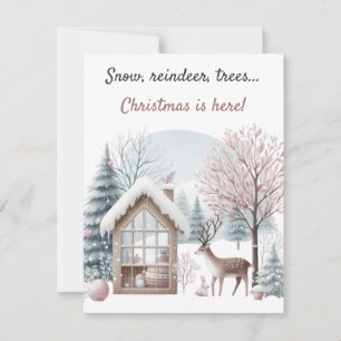 Invitation ❄️ 🎄 neige, rennes, arbres... Noël est ici !