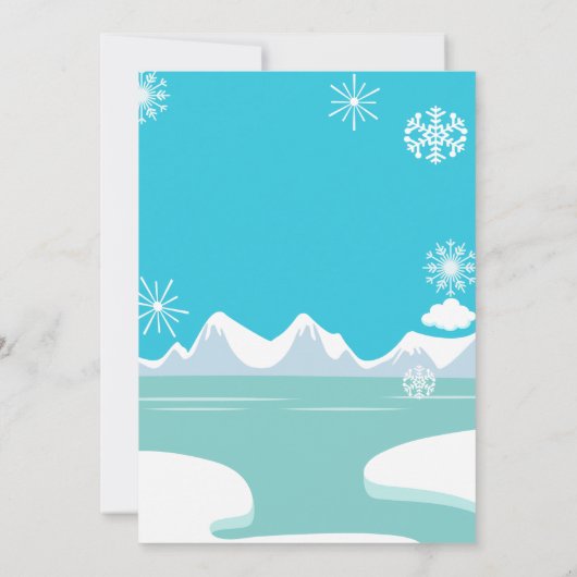 Invitation Neigent beaucoup d'amusement tournant une (Dos)