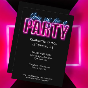 Invitation Neon