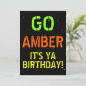 Invitation Neon 80's|90's Flashback Hip hop Birthday Photo (Debout devant)