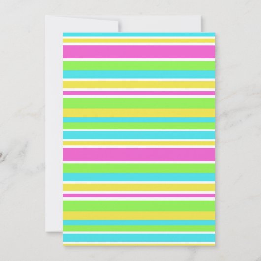 Invitation Neon Anniversaire de l'ananas (Dos)