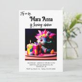 Invitation *~* Neon AP88 Baby Dragon Photo fête d'anniversair (Debout devant)