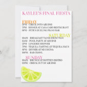 Invitation Neon Bachelorette Week-end Finale Moderne Fiesta (Dos)