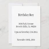 Invitation Neon Baskets des années 80 C'est ma date d'anniver (Dos)