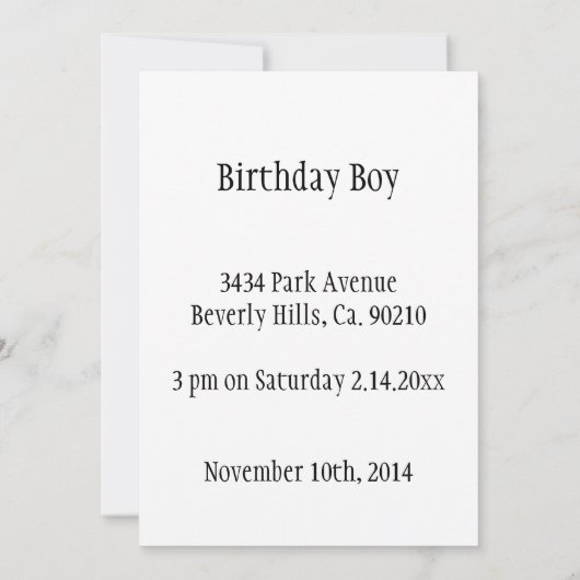 Invitation Neon Baskets des années 80 C'est ma date d'anniver (Dos)