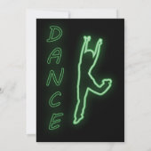 Invitation Neon Boissons Et Danse Fête Du 21E Anniversaire (Dos)