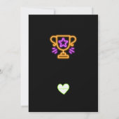 Invitation Neon Bowling Birthday (Dos)