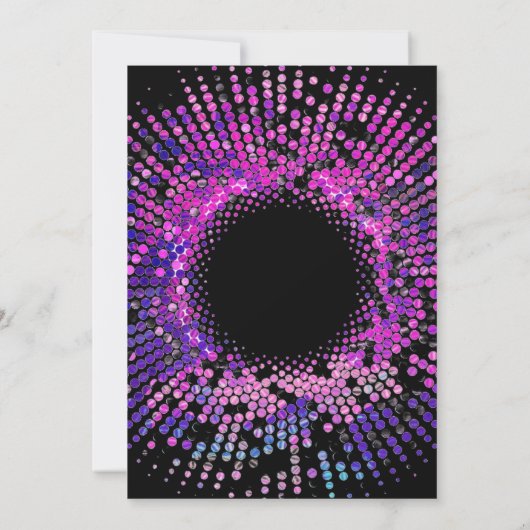 Invitation Neon Dance Anniversaire (Dos)