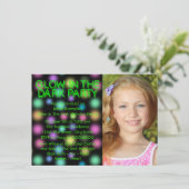 Invitation Neon De Fête Flume Dans La Fête D'Anniversaire Som (Debout devant)