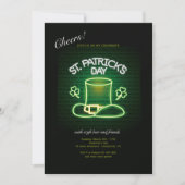 Invitation Neon de la Saint Patrick (Devant)