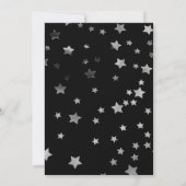 Invitation Neon Glow dans la fête d'anniversaire sombre| La f (Dos)