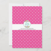 Invitation Neon Glow dans l'obscurité Anniversaire de enfant  (Dos)