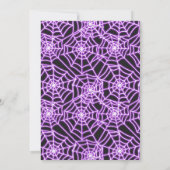 Invitation Neon Glow Halloween Costume fête Anniversaire (Dos)