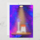 Invitation Neon Glow Karaoke chanter la fête d'anniversaire m (Dos)