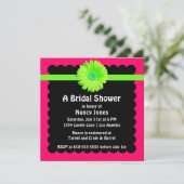 Invitation Neon Green and Pink Bridal Shower (Debout devant)