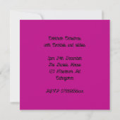 Invitation Neon Joyeux Noël Party (Dos)