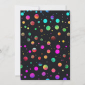 Invitation Neon Jump Trumble Jouer N'Importe Quelle Gymnastiq (Dos)