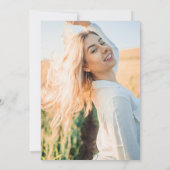 Invitation Neon Lights Black Photo Grad Party (Dos)