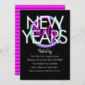 Invitation Neon New Years Company Event 2021 (Devant / Derrière)