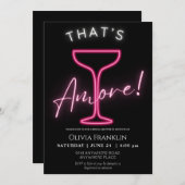 Invitation Neon nuptiale (Devant / Derrière)