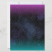 Invitation Neon Patinage sur glace Anniversaire Fête Invitati (Dos)